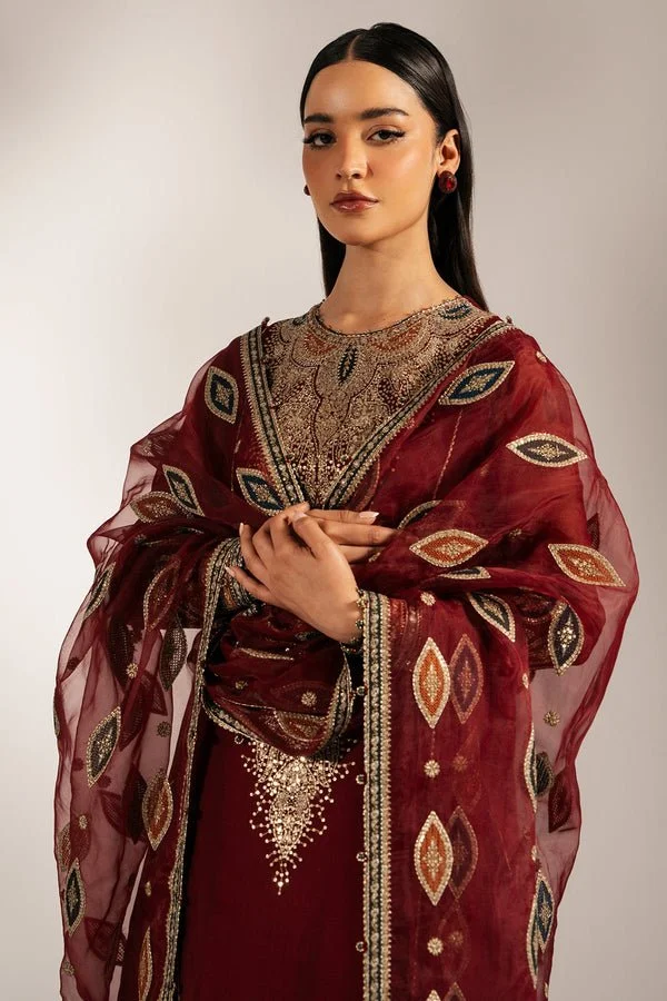 Pakistani Embroidered 3-Piece Chiffon UC-3072 (Jaz-106) |  Latest Pakistani Salwar Kameez & Punjabi Suit Designer Wear.