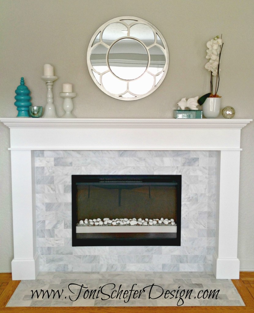 Carrera Marble Fireplace — Toni Schefer Design