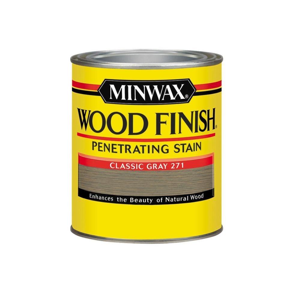 Then the second layer was with Minwax Classic Gray stain
