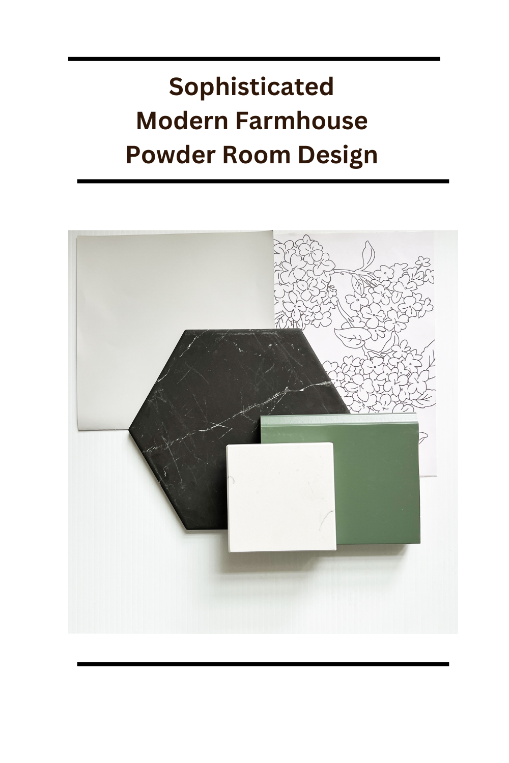 Discover our modern farmhouse powder room design featuring sage green ...