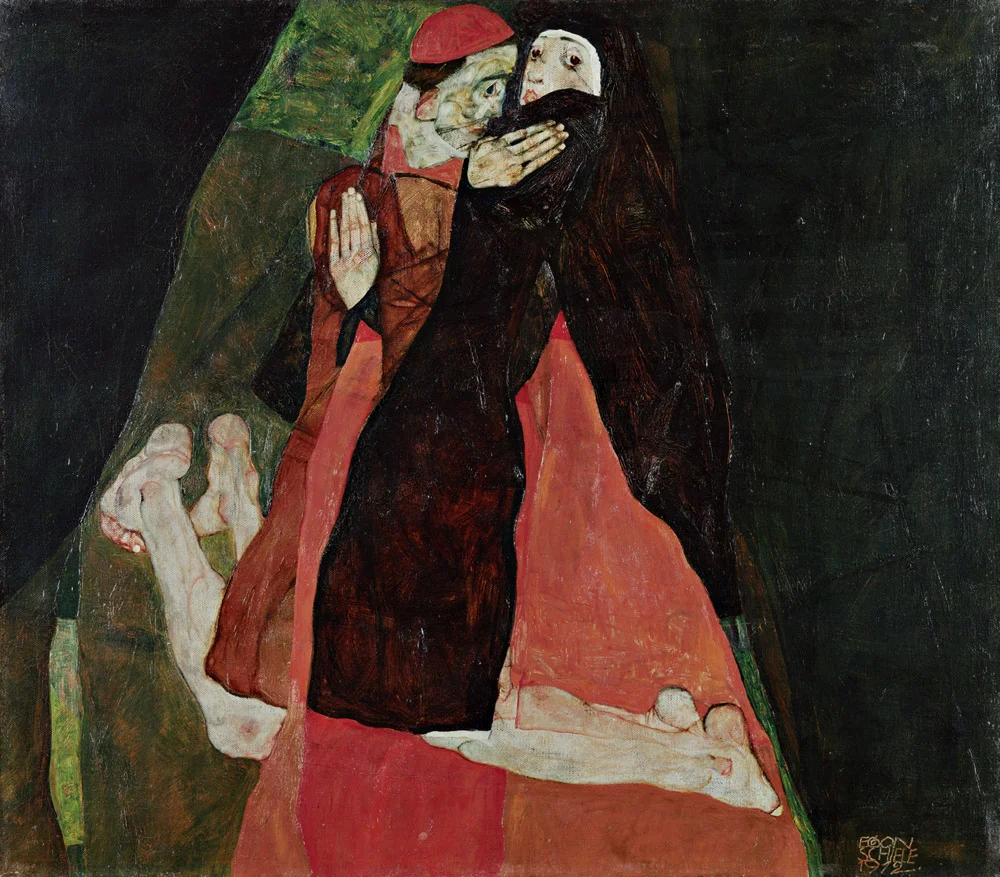 Kardinal und Nonne ("Liebeserklärung"), 1912