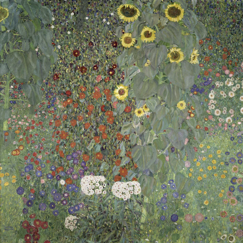 Bauerngarten mit Sonnenblumen, 1907