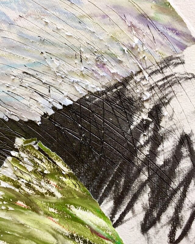 Oh what fun. Scratching around on paper like an old chook. 😁🤪 #art #artist #abstractart #australianart #contemporaryart #collage #mixedmedia #drawing #scribble #scribbleart #bundabergart #tornpaper #collageart #minimalart #minimalist #abstractseque