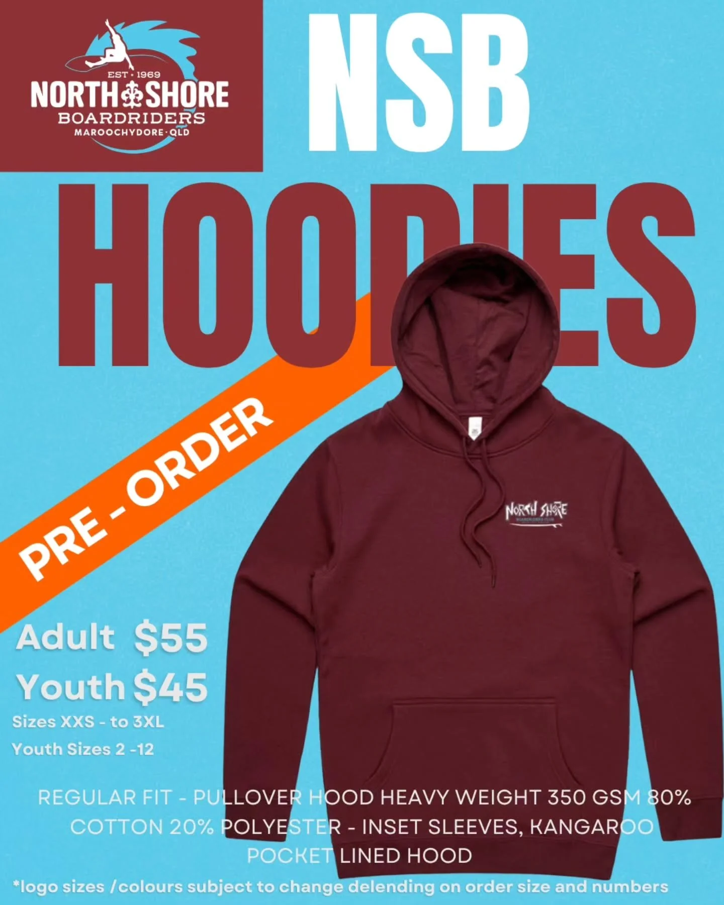NSB Hoodie Pre-Order - Hey crew we are putting together an order for a line of 2026 Hoodies along side our Club T-Shirt order. 

There is a link in our story to place a Pre-Order.  Depending on numbers we may have to modify the order and there may be