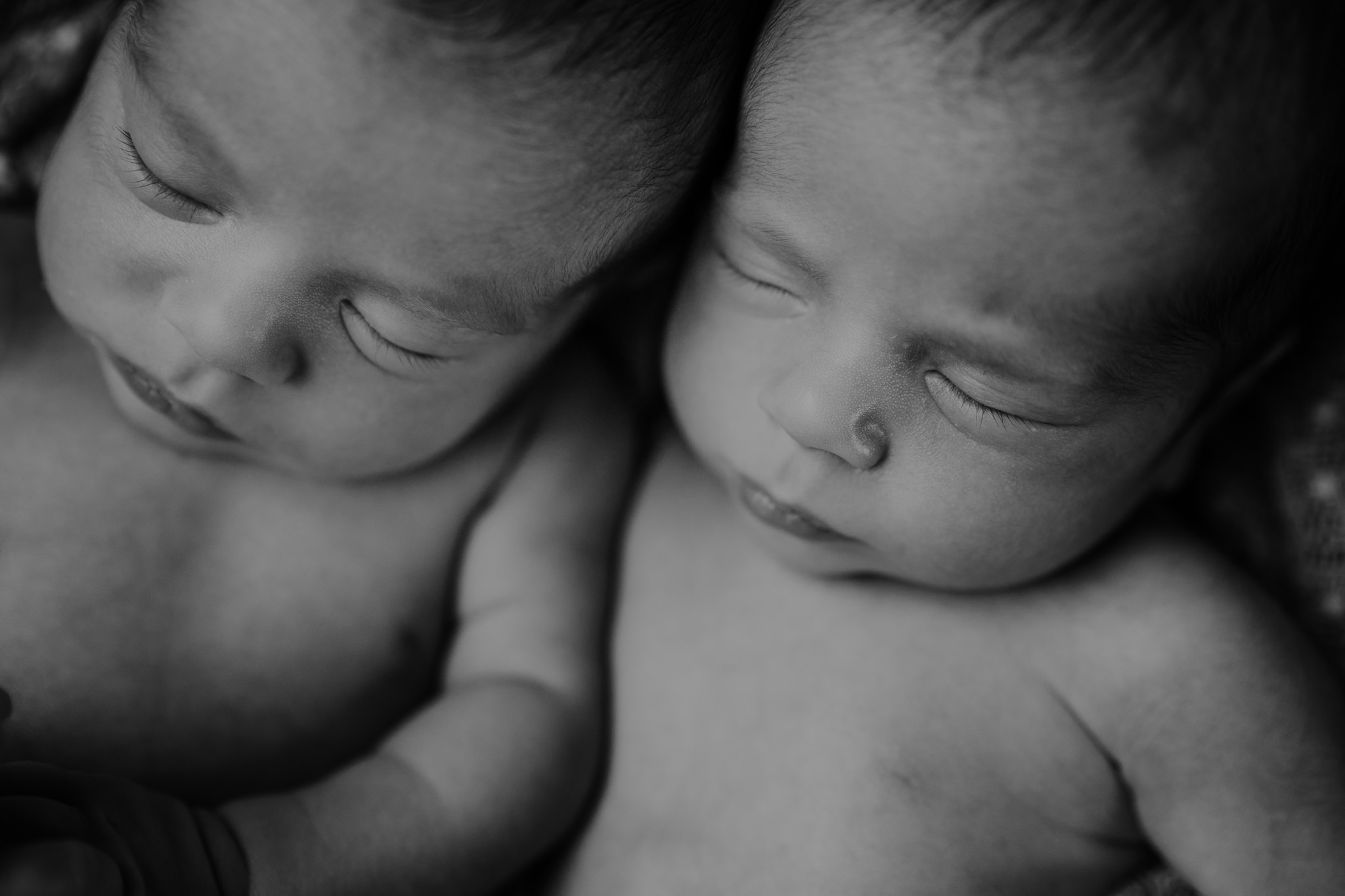 newborn twin boys black and white creative newborn photographer Belfast