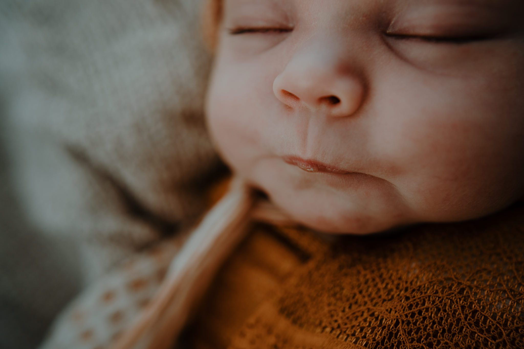 adorable baby details mouth close up artistic newborn photographer belfast