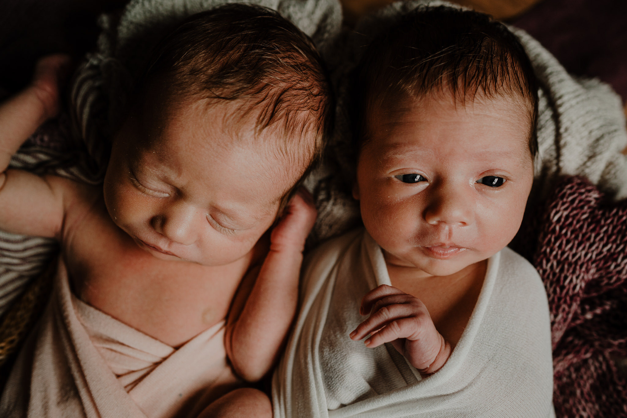 newborn twin girls belfast photographer