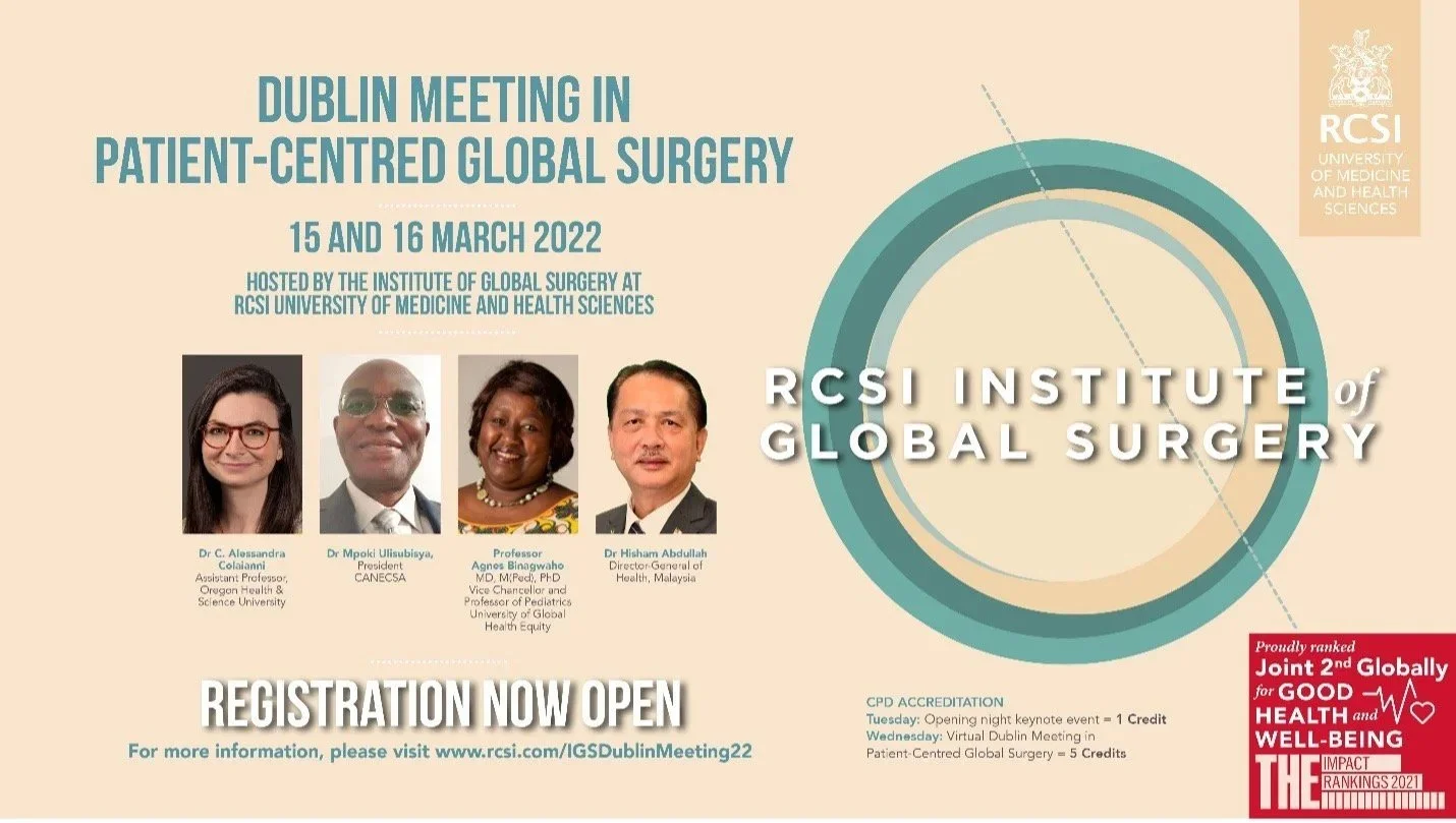 Dublin Meeting in Patient-Centred Global Surgery 2022