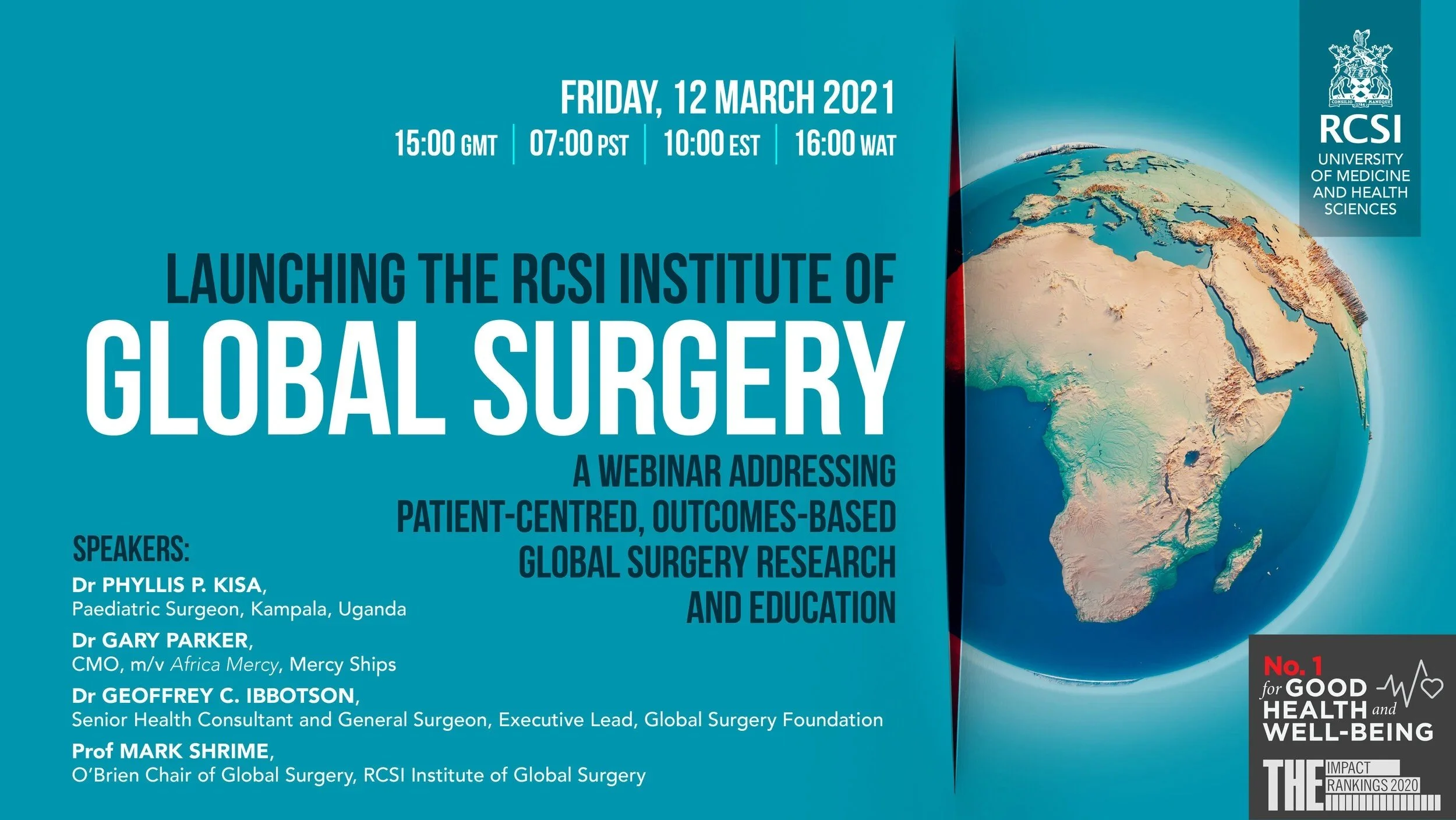 Launch of the Institute of Global Surgery at RCSI 2021