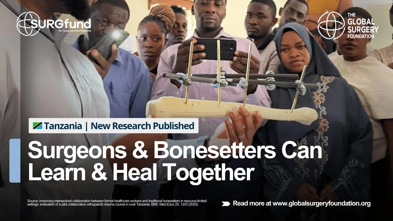 Bonesetters and surgeons in a training session in Tanzania