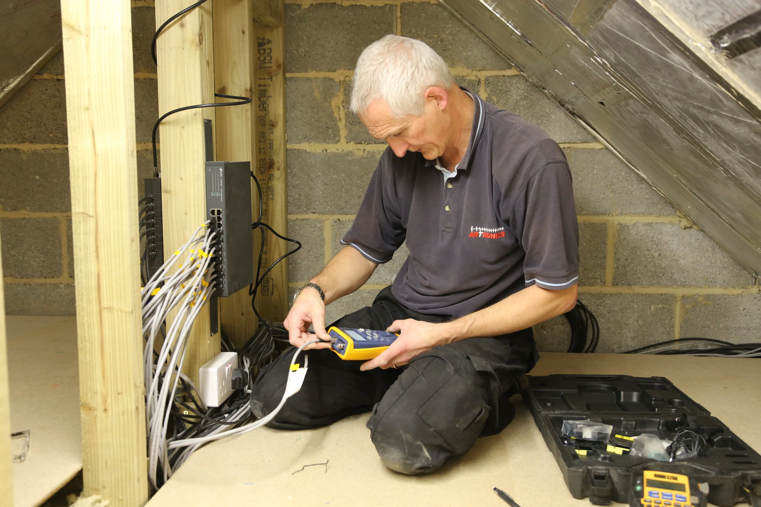 Testing a network system on a new build