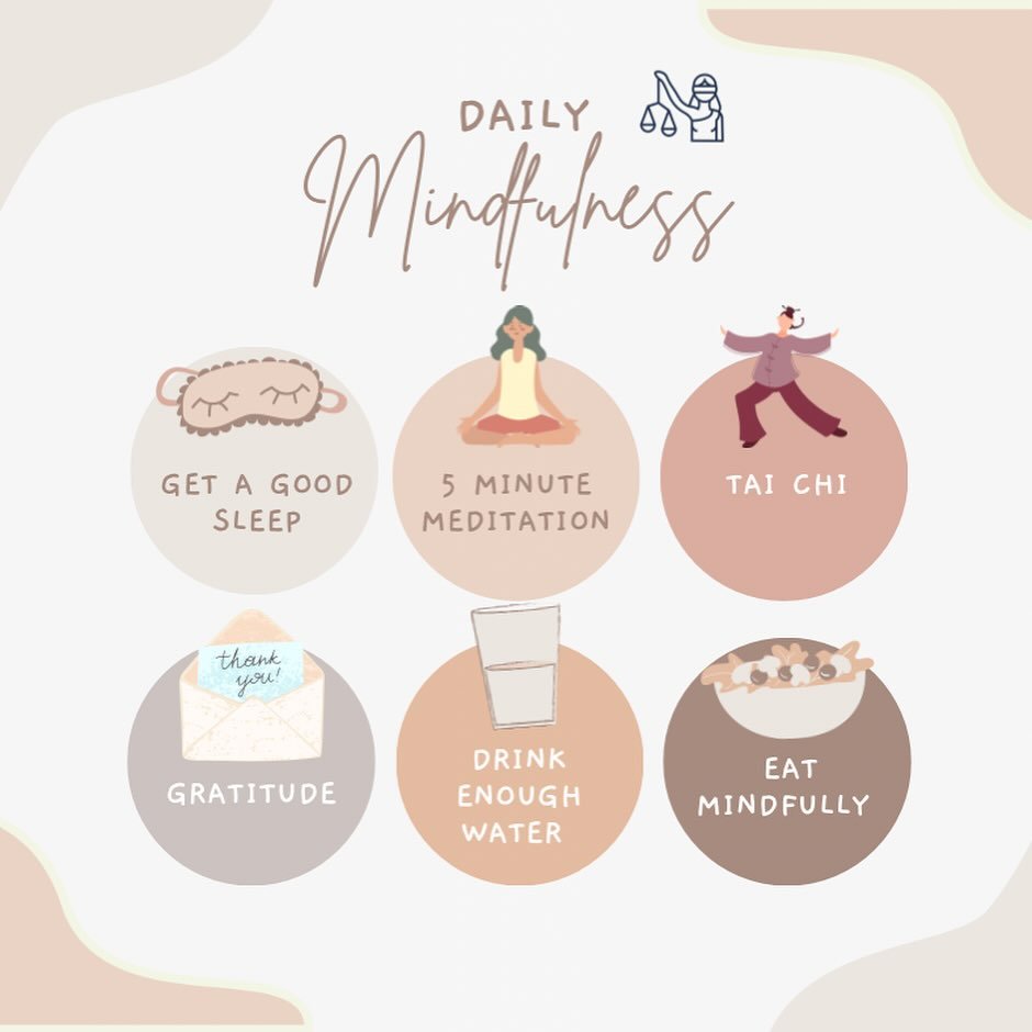 ✨🧘🏼&zwj;♀️Daily Mindfulness 🧘🏼&zwj;♀️✨

Since we&rsquo;re getting to the pointy end of the trimester, we thought we&rsquo;d remind students of several ways to practice mindfulness every day 🤍

These activities include:

- Getting enough sleep 🛌