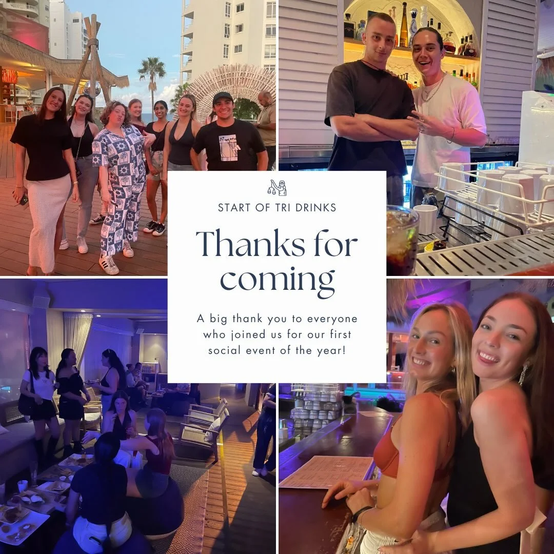Thank you all for attending our Start of Tri Drinks Event last week!🍸

It was great getting to see and meet so many of you at our first social event of the Trimester! We hope you have had an amazing start to Trimester 1! 

See you at the next event!
