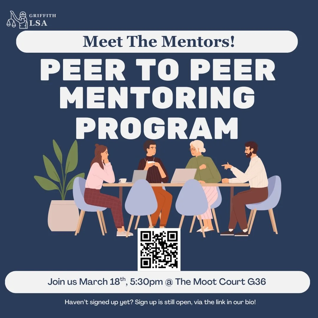 The GLSA Peer-to-Peer Mentoring Program Meet &amp; Greet is coming up.

Join us for a relaxed one-hour session where you&rsquo;ll meet your mentor, get to know each other, and start your mentoring journey for the year. 

When: March 18 at 5:30pm
Wher