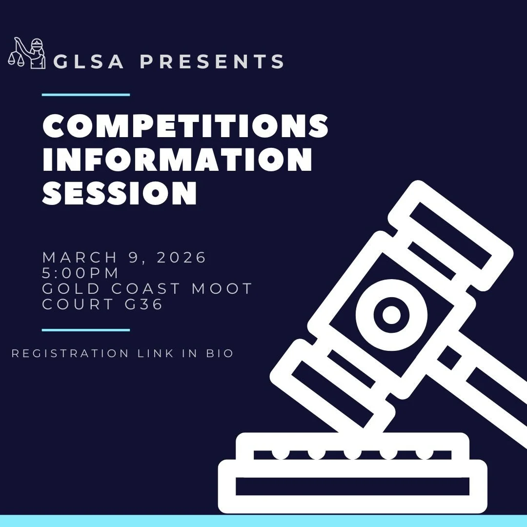 Thinking about competing this year?

Come along to our Competitions Information Evening and discover how you can get involved in moots, negotiations, witness examination and client interviewing. As well as what you can expect from each competition. W