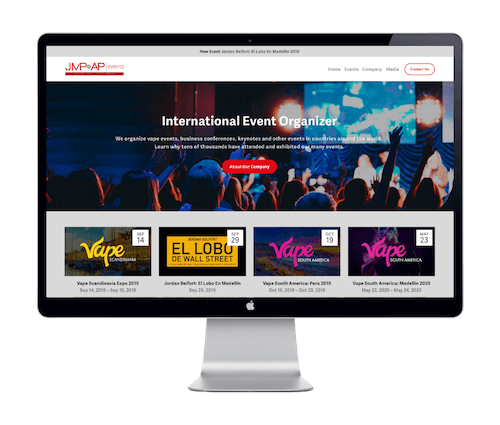 JMP & ZB Events - JMP & AP Events - Website Portfolio - Keegan Wozniak