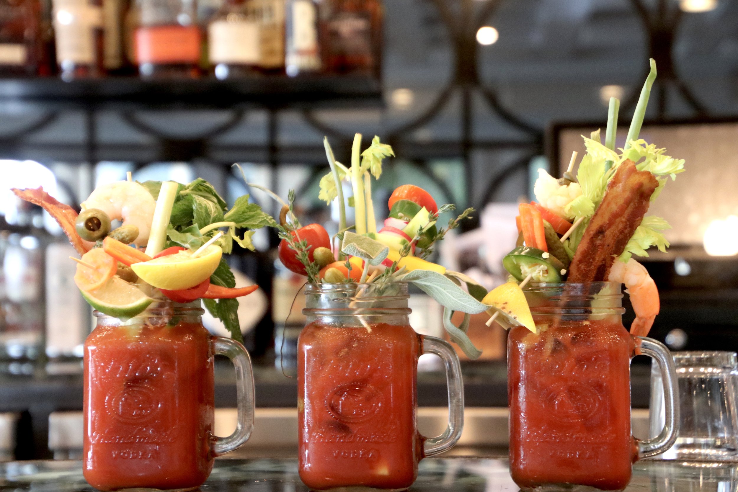 Best Bloody Marys Image property of Jessica Gordon Ryan (Pearl at Longshore’s Build your own Bloody Mary bar)