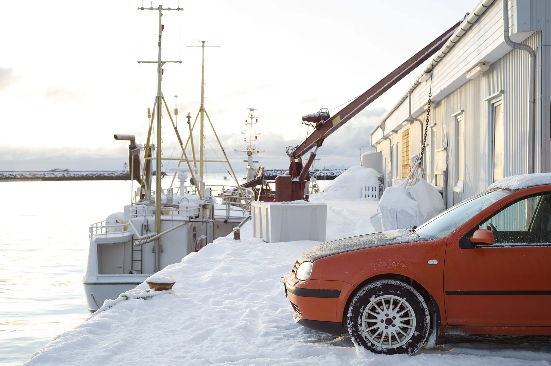 A fishermans´s car. Ballstad in Lofoten.