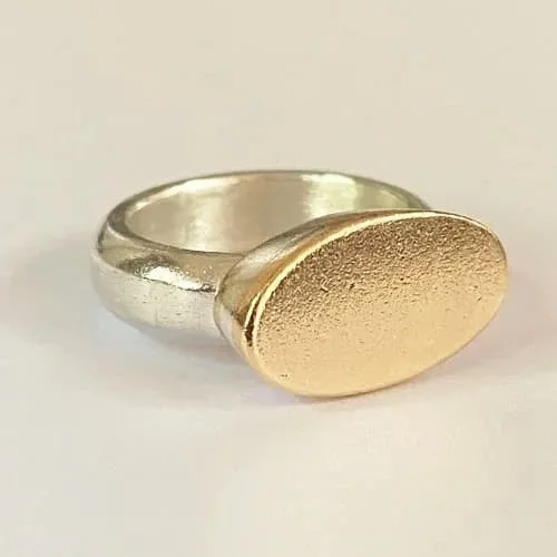 Triple-layer mixed metal ring