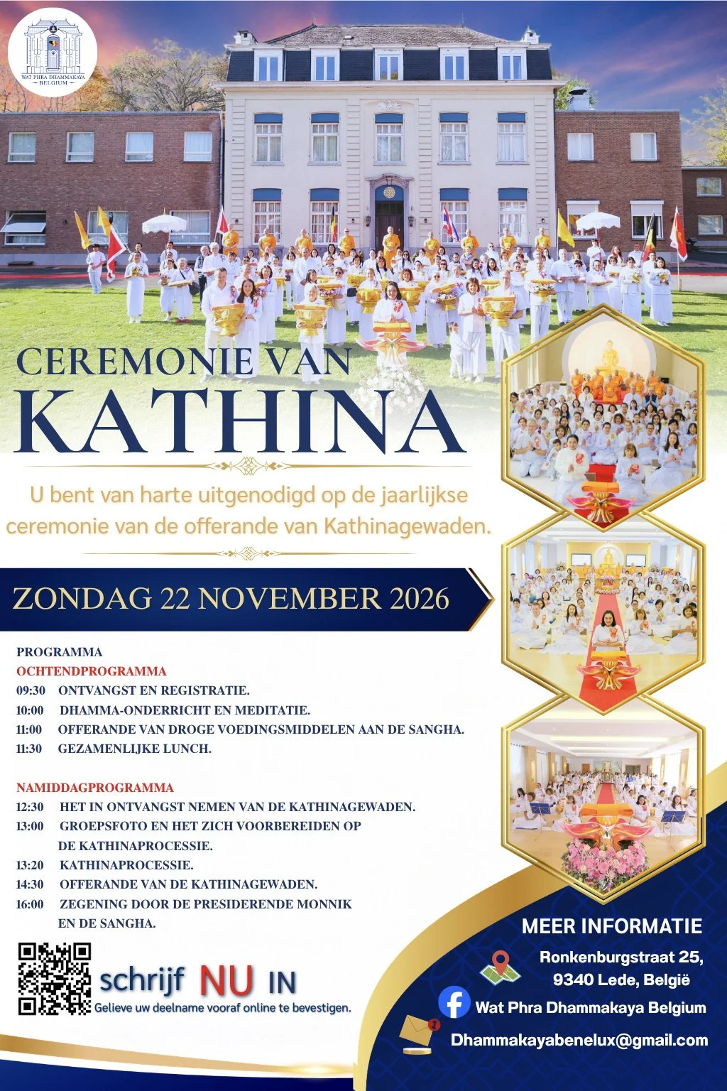 Poster Kathina ceremonie 22 november 2026