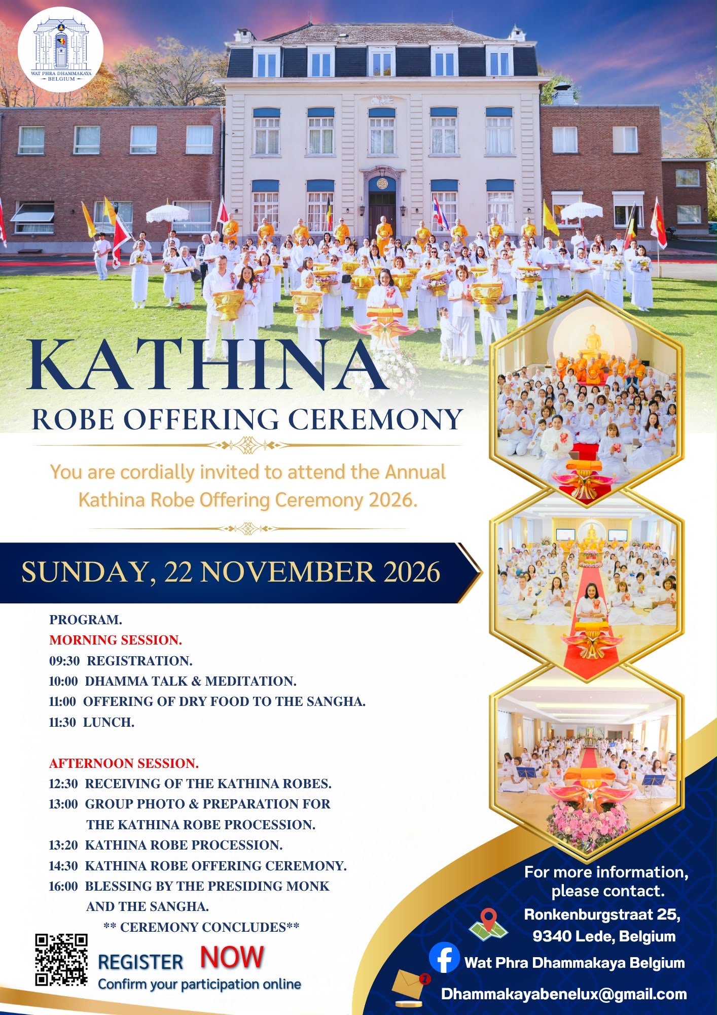 Poster Kathina Ceremony Sunday 22 November 2026