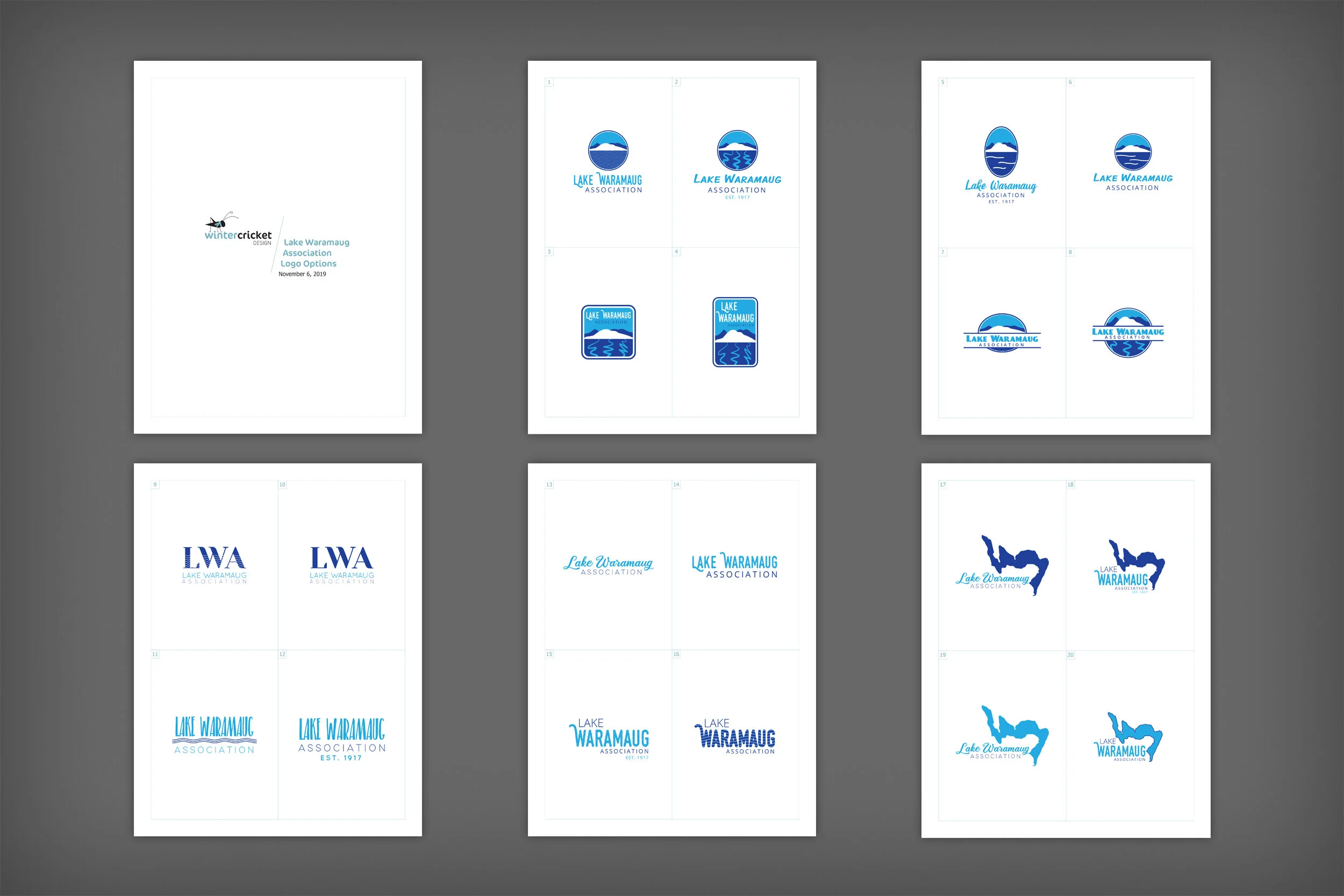 ^<br>Lake Waramaug Association Round 1 logo options