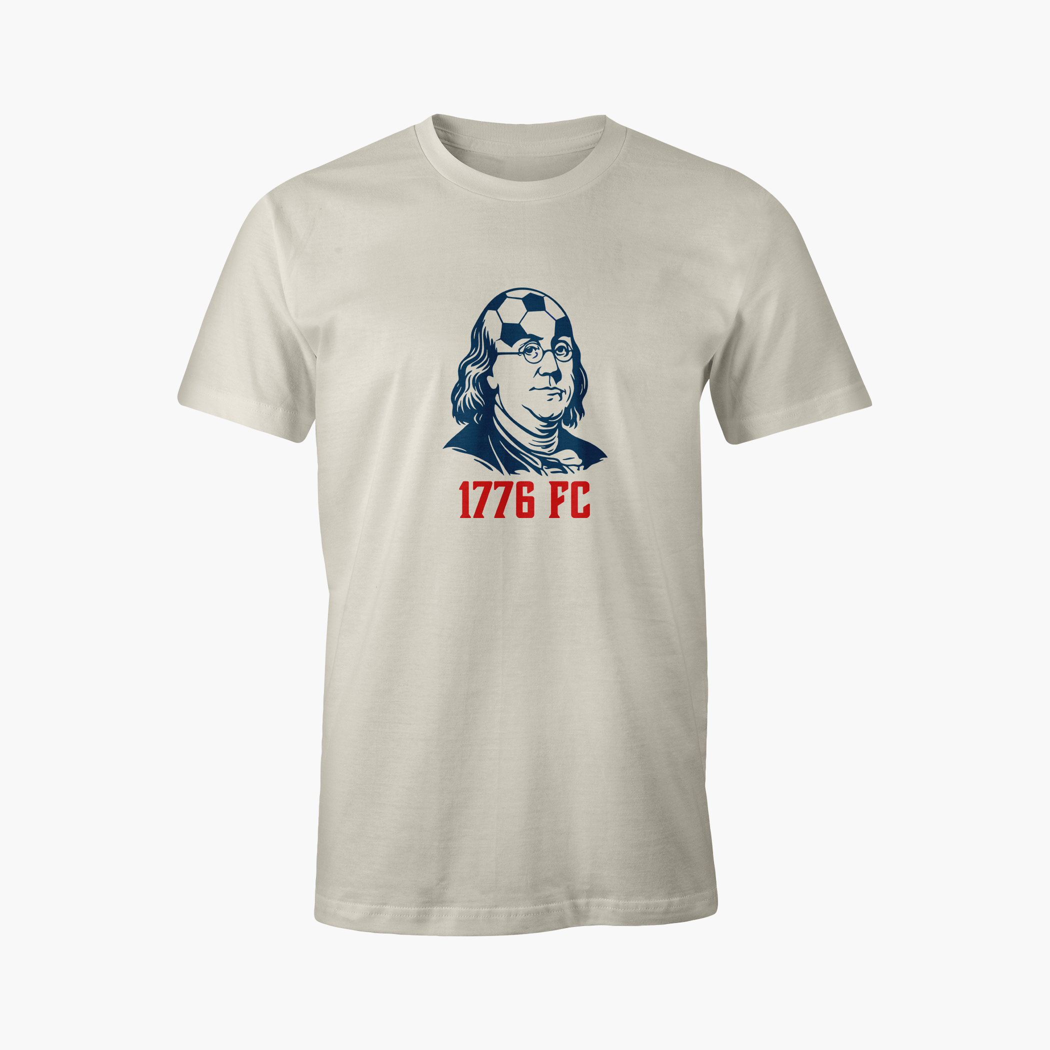 1776 FC - BEN FRANKLIN SOCCER HEAD - TSHIRT