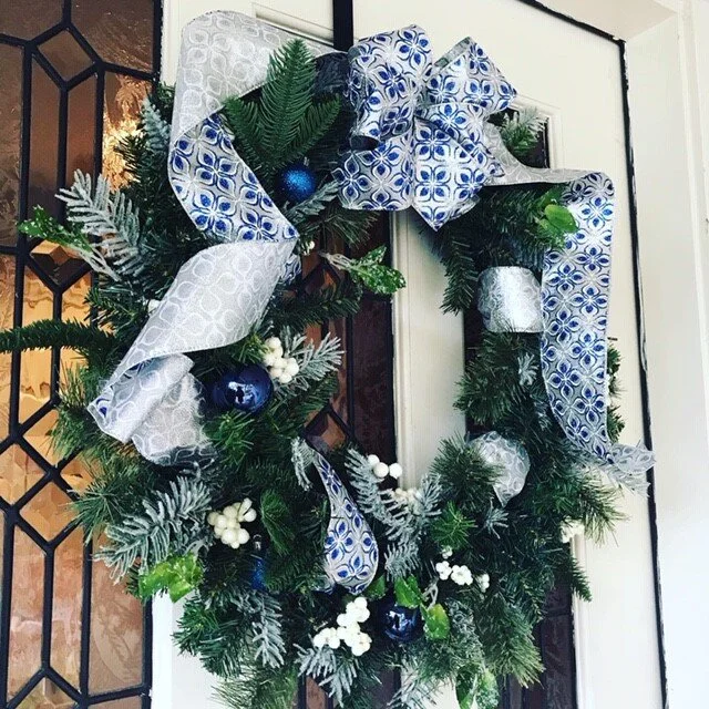 Blue and Silver Evergreen