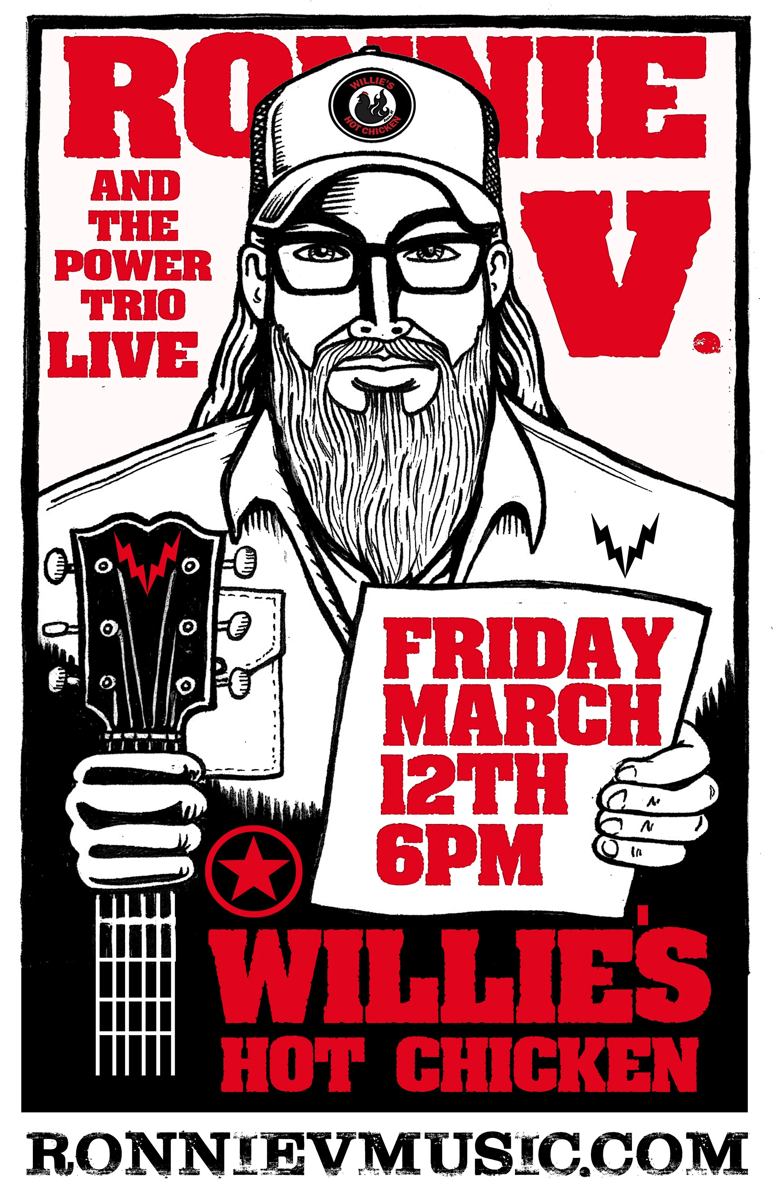 Ronnie V. &amp; The Power Trio at Willie's