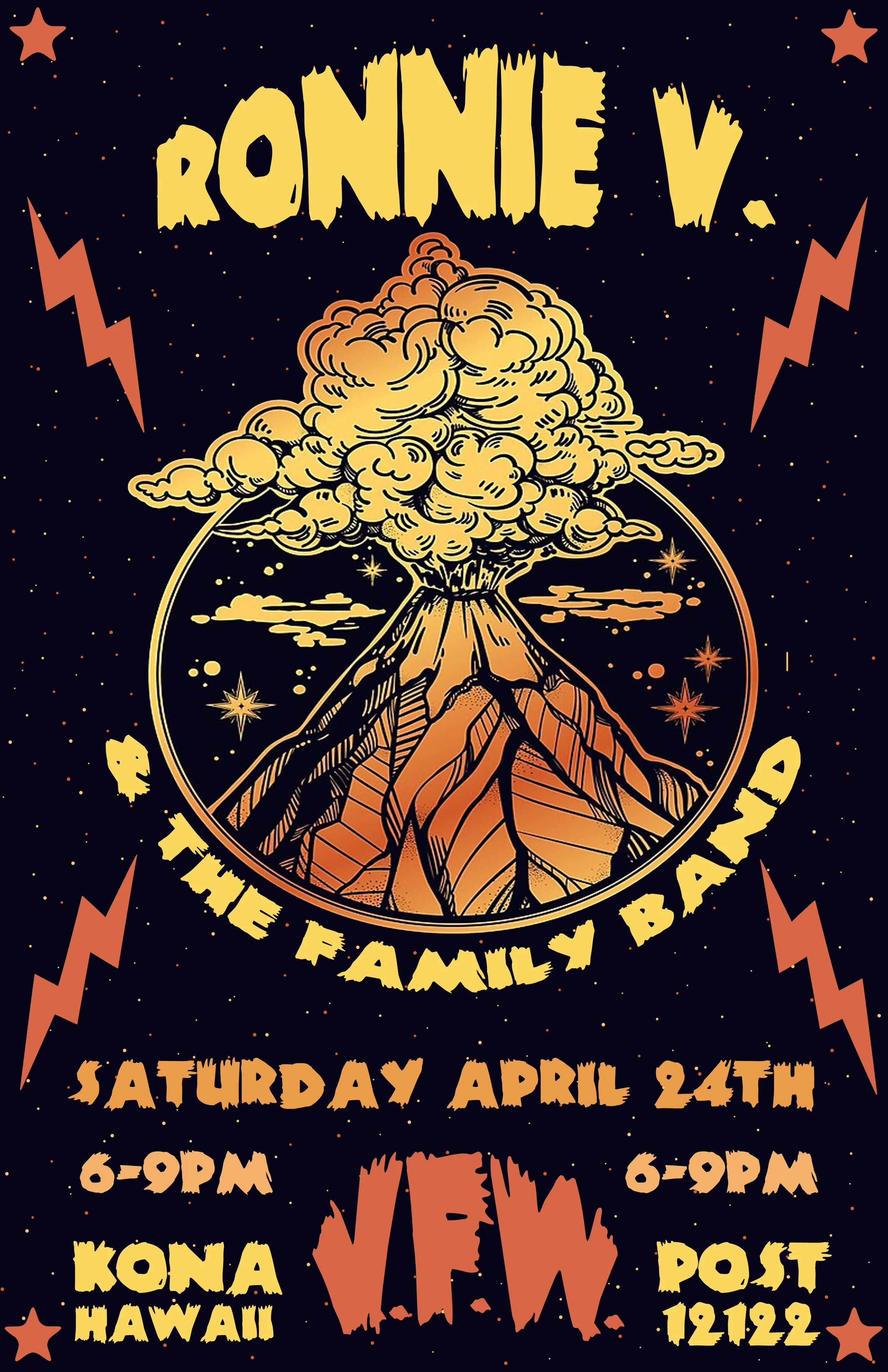 Family Band at the VFW in Kona