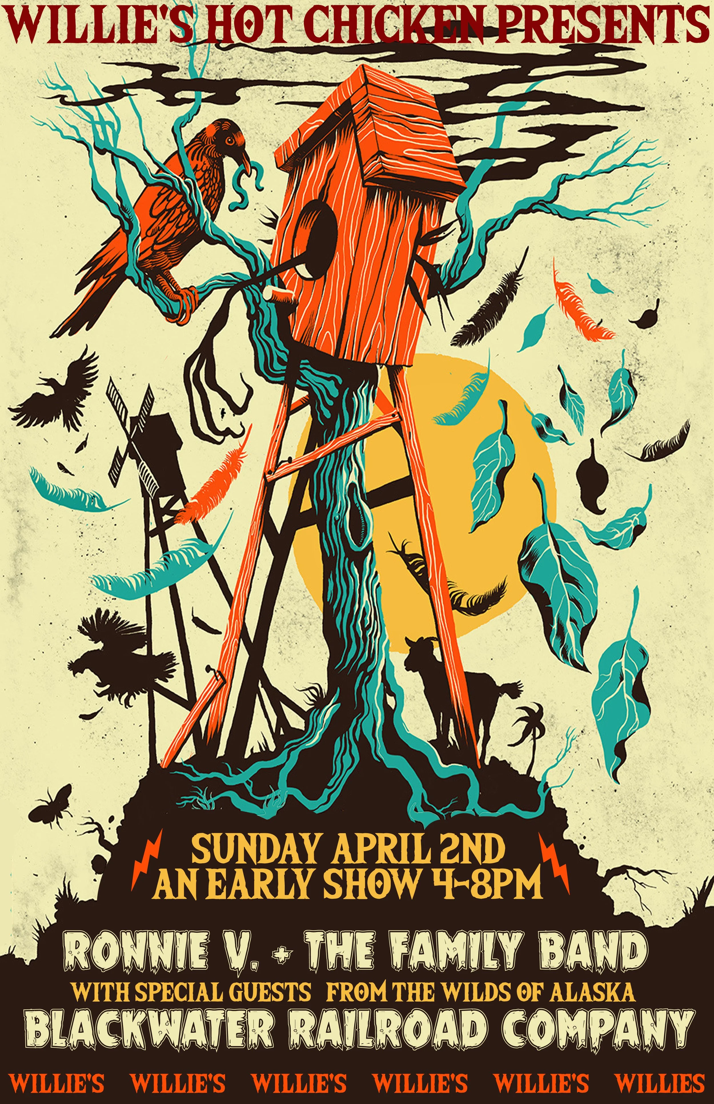 Blackwater Railroad Company &amp; The Family Band at Willie's