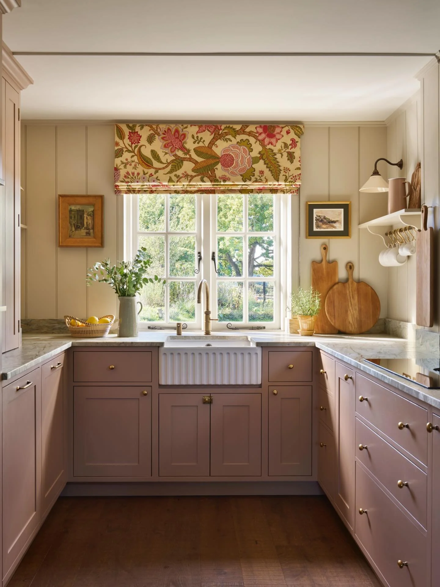 My last before &amp; after of the year. I had actually totally forgotten that this kitchen had been a dining area with French doors before! We switched it round so the kitchen had the beautiful views out the front of the house, and changed the doors 