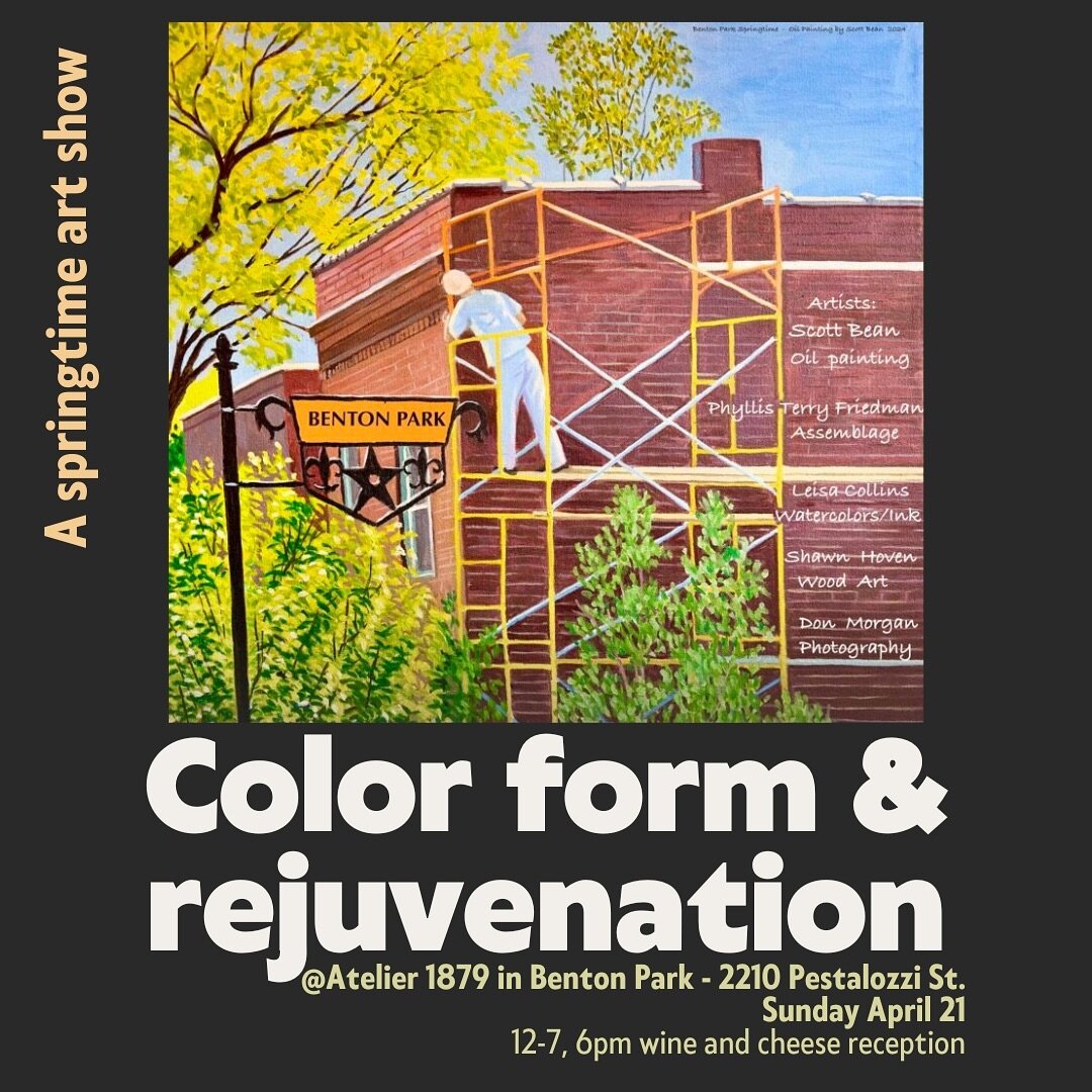 Come meet your neighbors at the 2nd annual Art Show from @leisacollinsart - hosted at @atelier_1879 , a historic building in Benton Park that is full of charm and personality. You gotta see it! It&rsquo;s so cool. Share with anyone you think should k