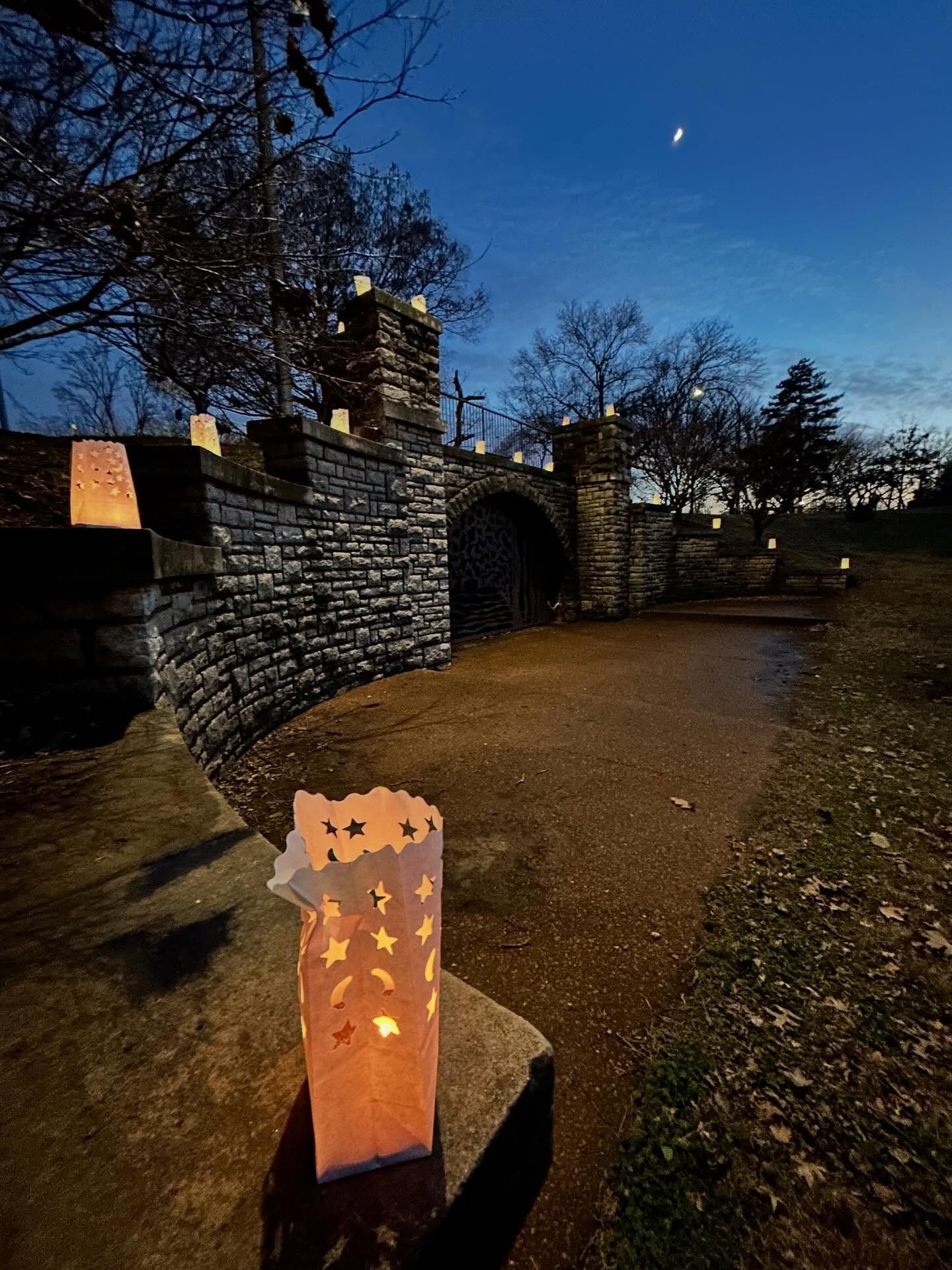 Have you spotted the Christmas Eve luminaries on the grotto? We love seeing our neighbors start new traditions ❤️ merry christmas 🎄🎁
