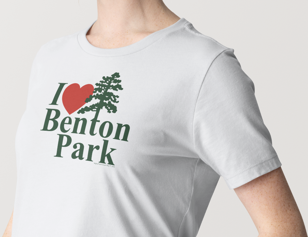 PRE-ORDER! Mighty Pines 2026 Limited Edition tshirt - I <3 Benton park