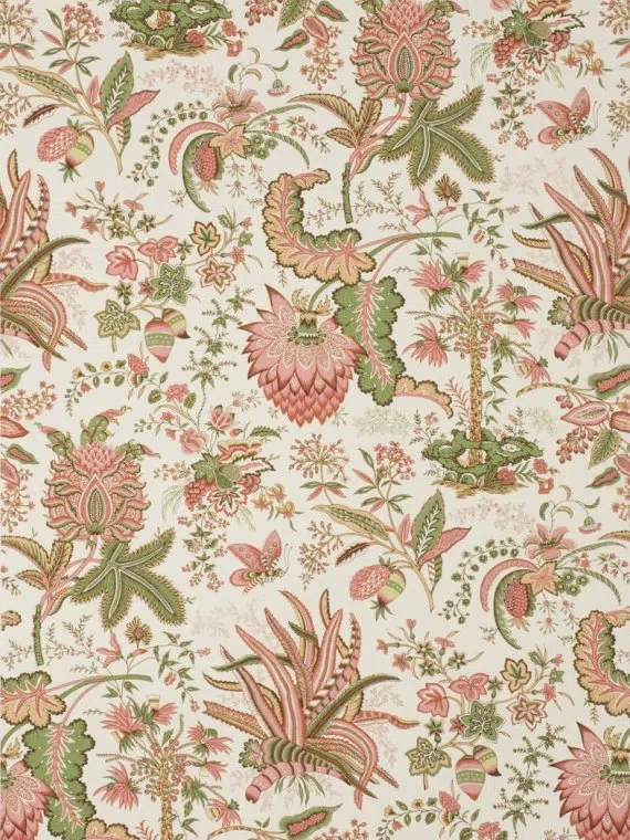 Wallpaper Marquis De Seignelay BP208002 - Coral/leaf