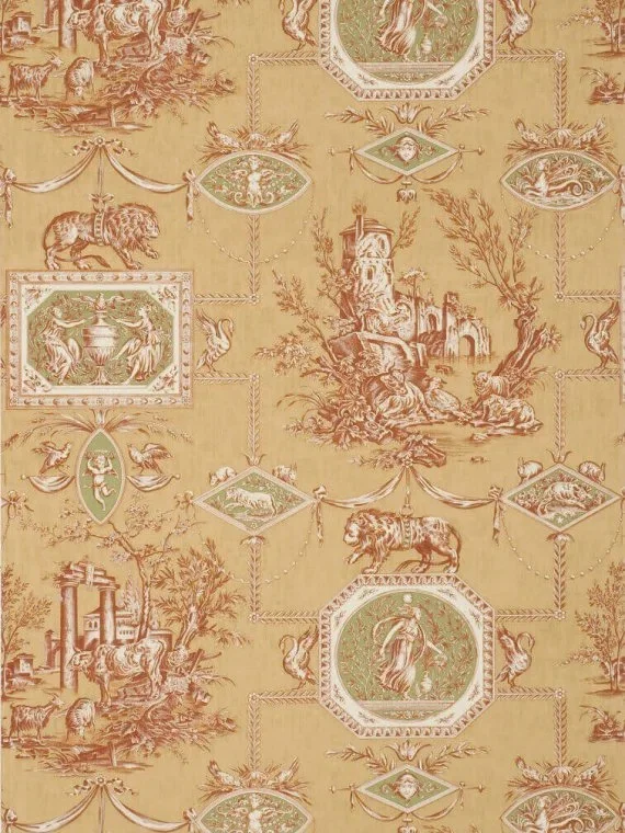 Wallpaper les muses et le lion BP207005 - Copper