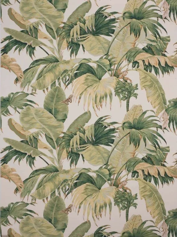 Wallpaper Bananier W4630a01 - Écru Green