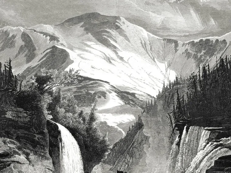 Les Rocheuses Fp519001 - Fusain