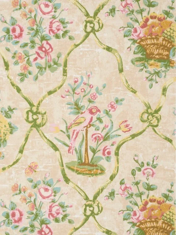 Wallpaper Petit Parc BP201001 - Green/cream