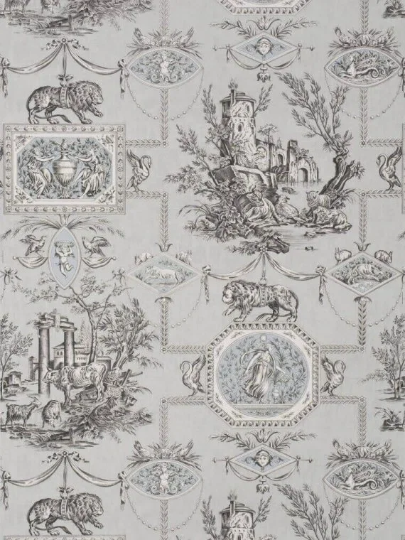 Wallpaper les muses et le lion BP207001 - Graystone