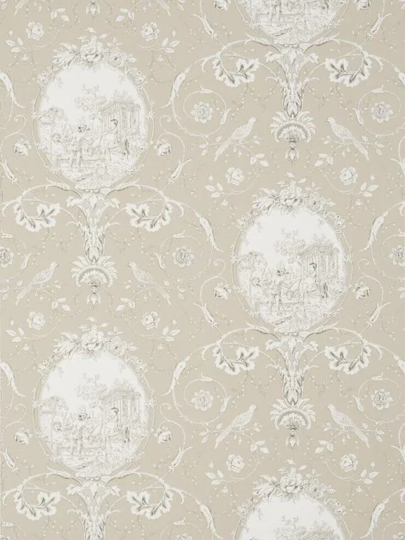 Wallpaper La Fontaine BP206001 - Charcoal/taupe