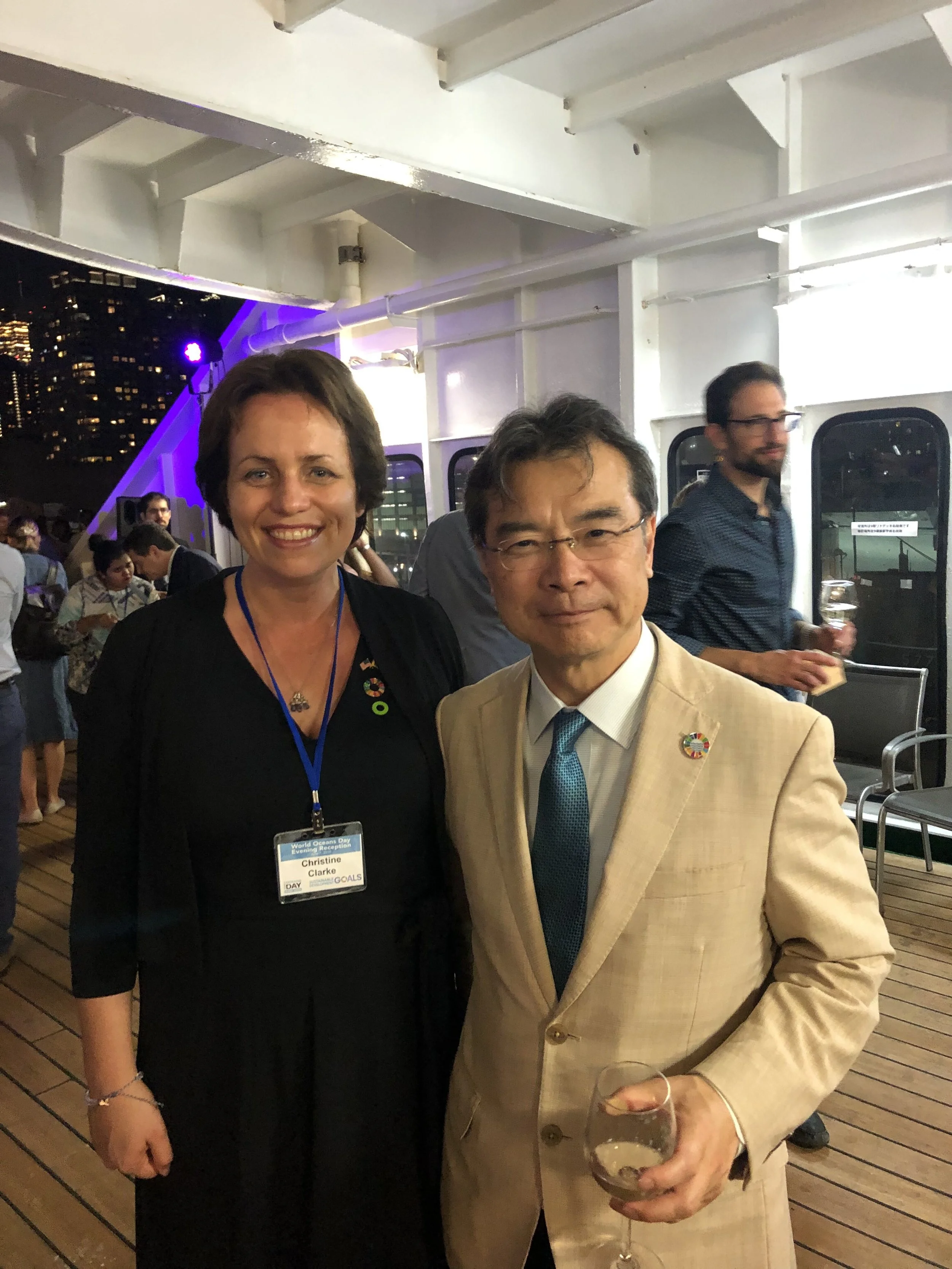 LD26 Assembly Candidate Christine Clarke Invited to UN PeaceBoat for World Oceans Day