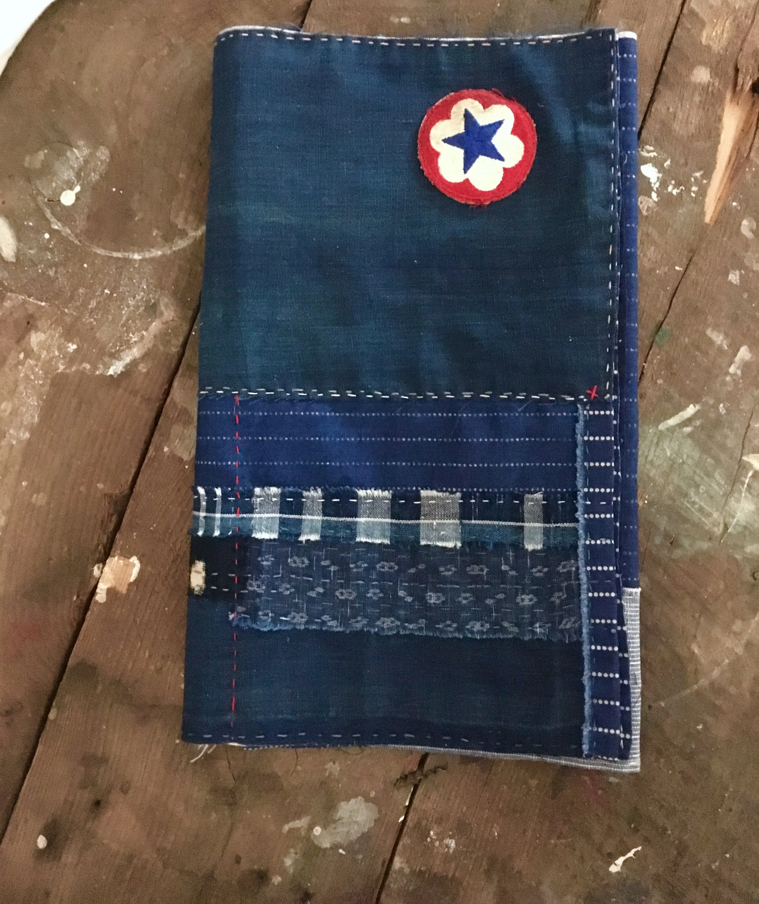 Hand Stitched Boro Scarf No.11