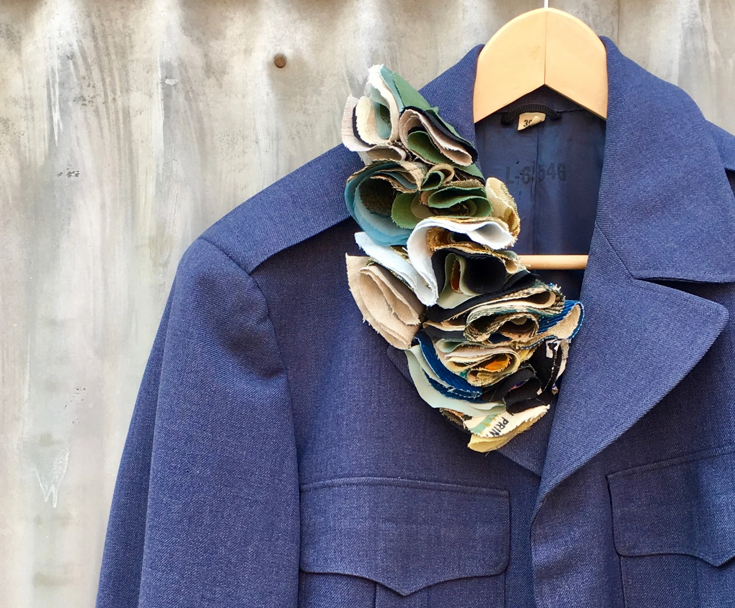 Garden in Blue: A Wearable Art Jacket