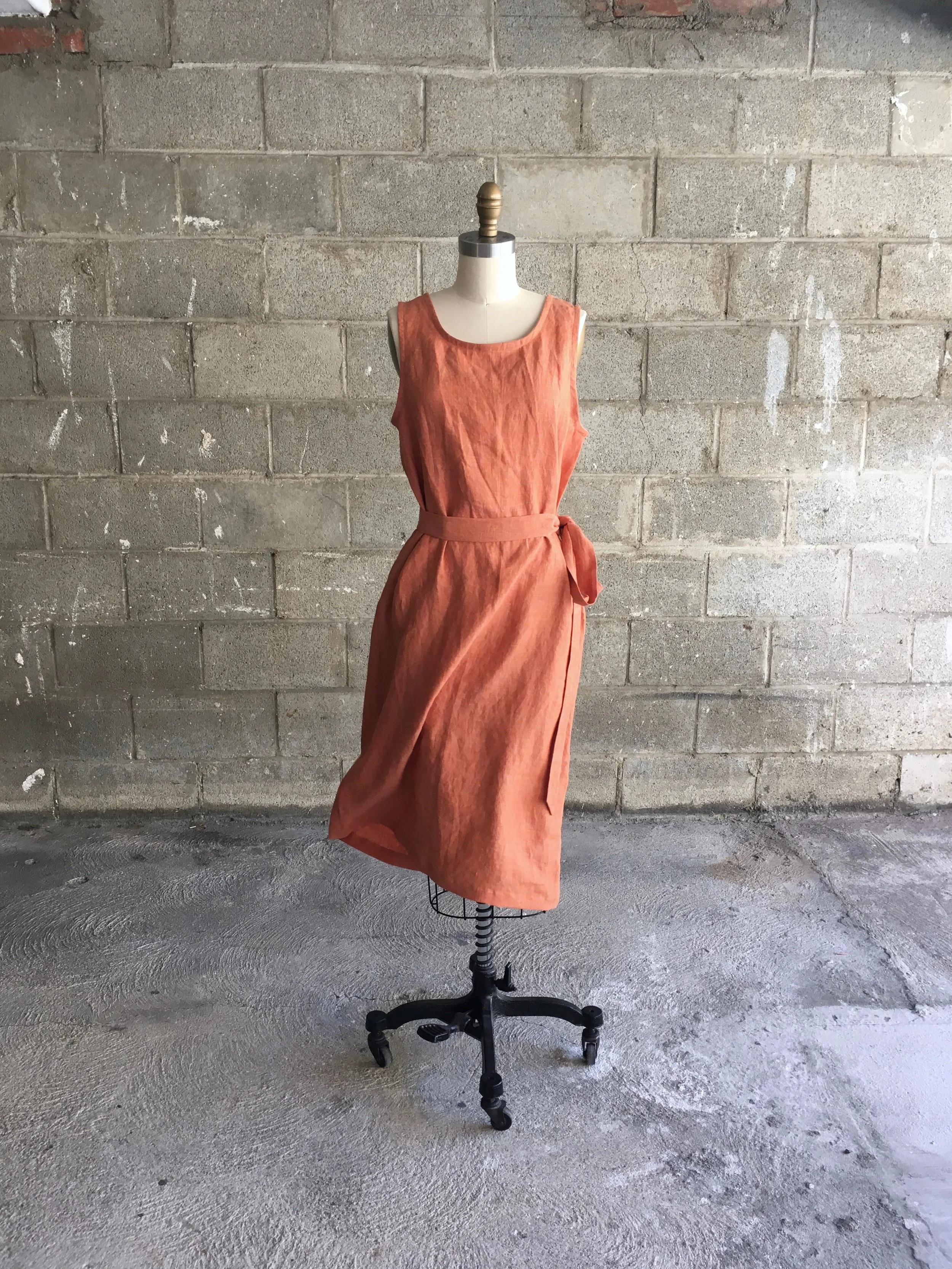 The Easy Dress, in Persimmon