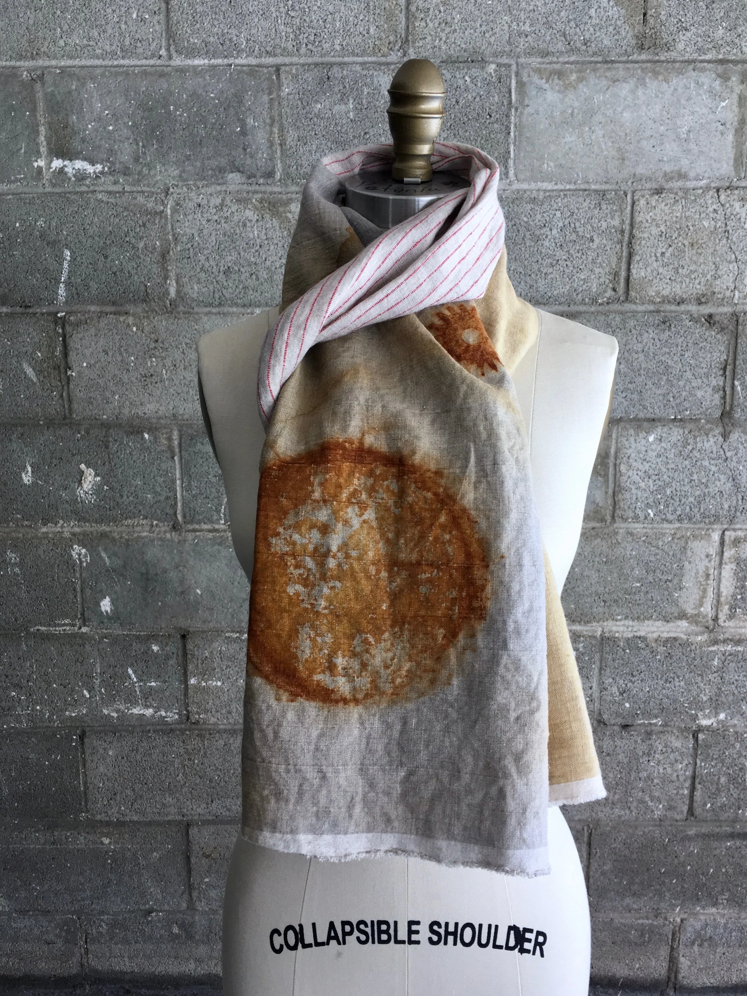 A Rust Dyed Japanese Sun With A Sprinkling of Stars