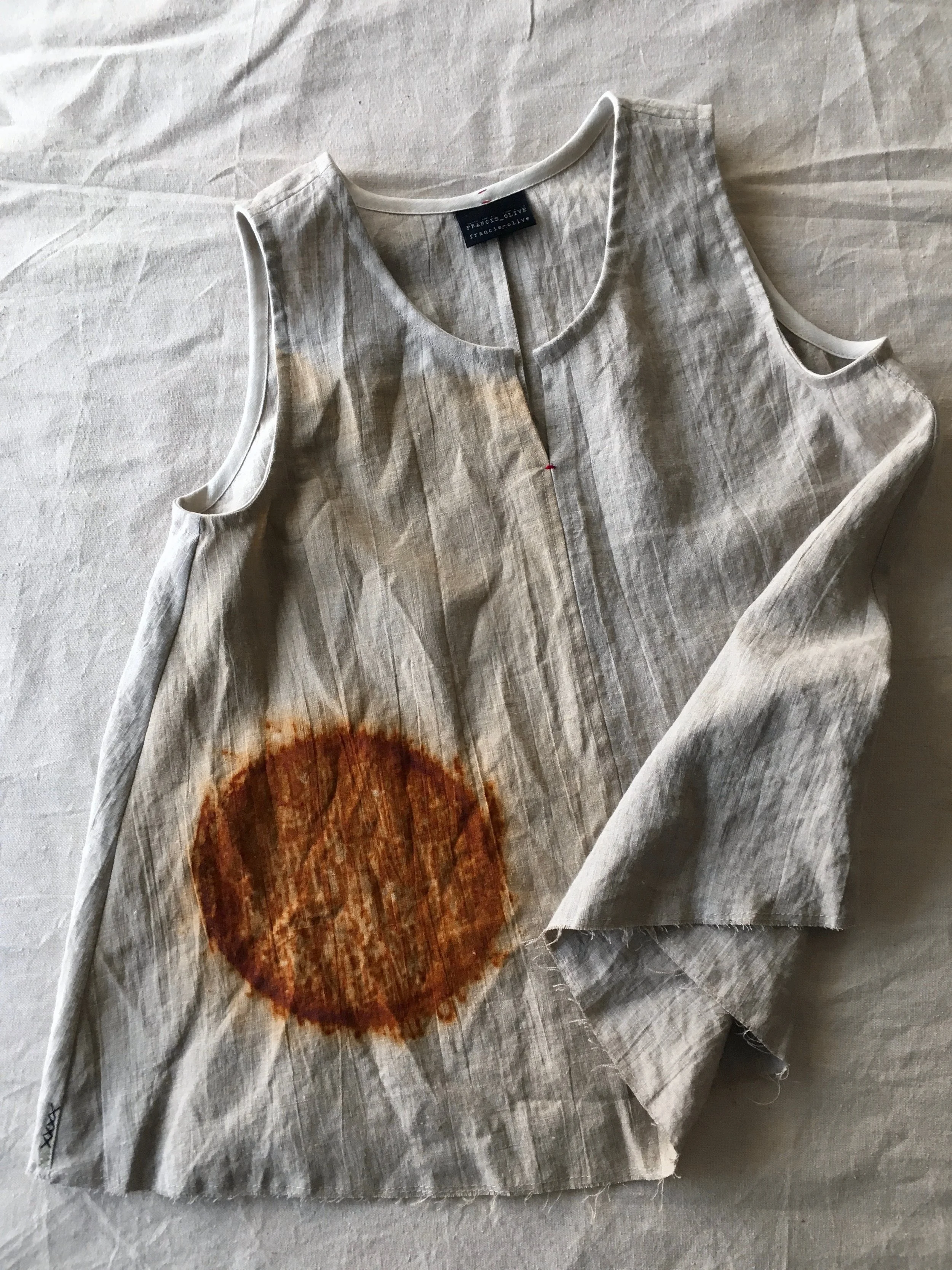 Rust Dyed Japanese Sun Blouse