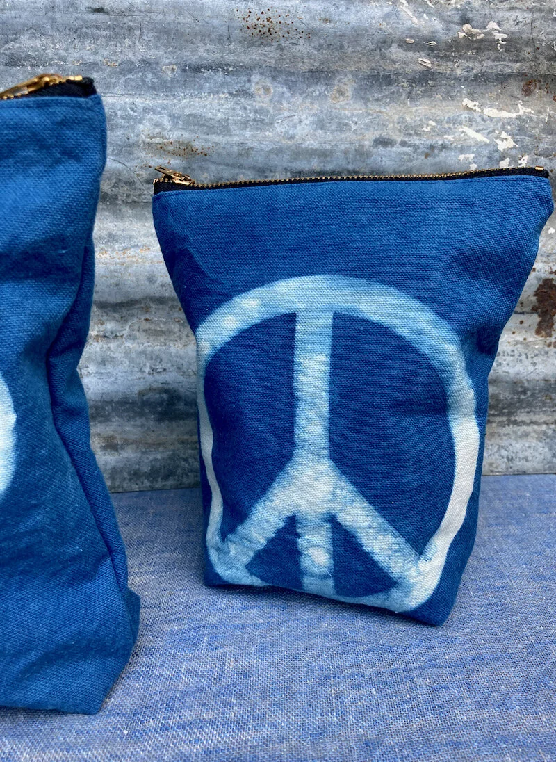 Indigo Peace Pouch
