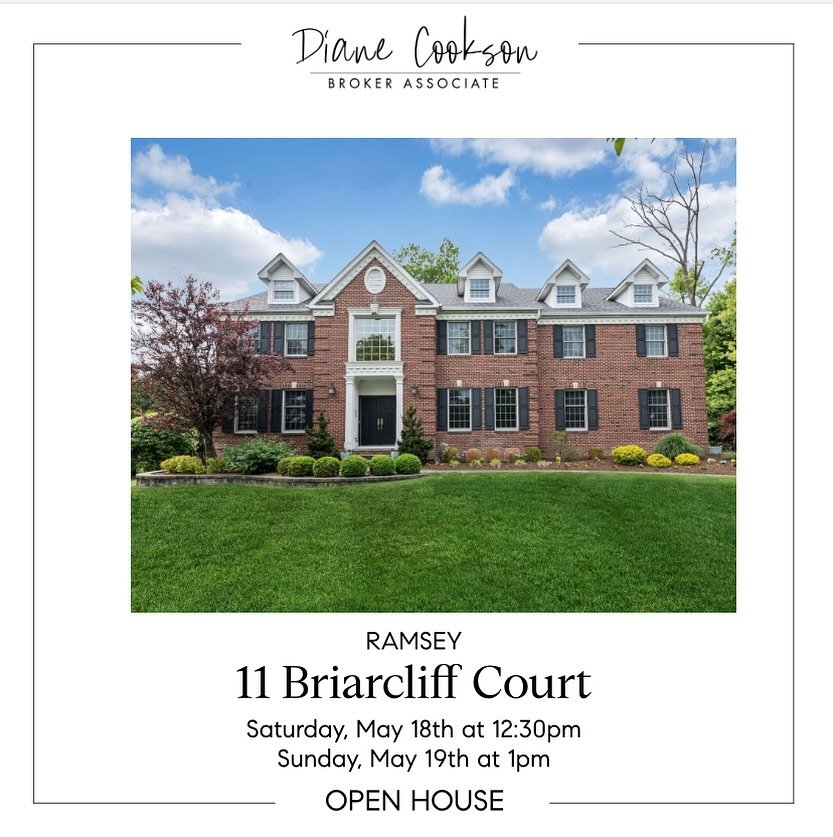 Please join me for TWO days of open houses this weekend! 🏡 

I&rsquo;m hosting this magnificent Harlind Acres colonial on Saturday, May 18, 12:30-2:30 and Sunday, May 19, 1-4 to accommodate everyone&rsquo;s schedule! 🥳💫

📍 11 Briarcliff Court Ram